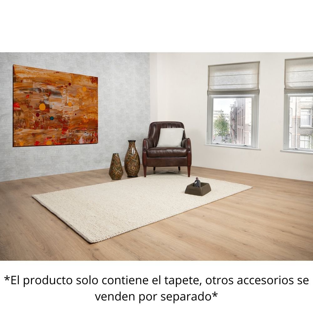 TAPETE LAVIN LATUR N8002 | Tapete Decorativo para Recepción Hotel Hogar Departamento Sala | MARFIL | Varias Medidas | Rectangular | Interior - N8002-60 x 90 - LAVIN - NOGAL BEAT - Tapetes