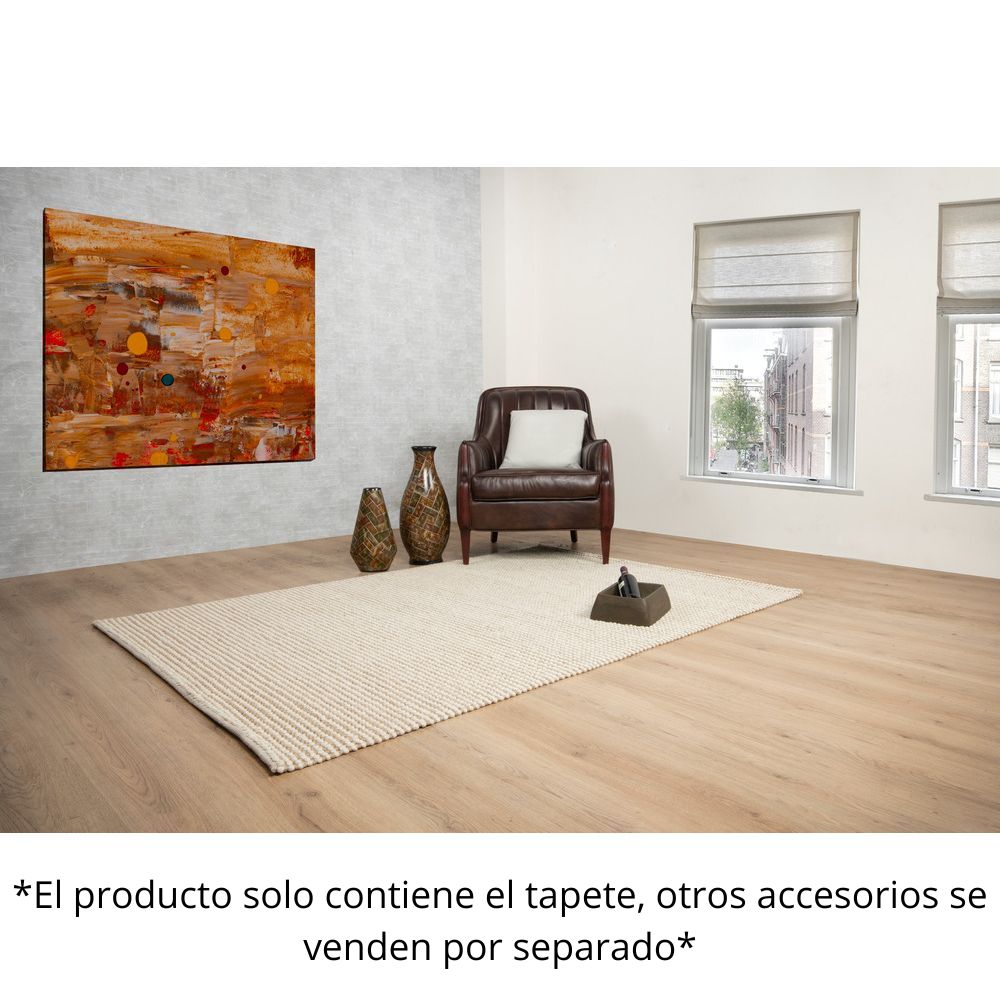 TAPETE LAVIN LATUR N8006 | Tapete Decorativo para Recepción Hotel Hogar Departamento Sala | BEIGE YUTE | Varias Medidas | Rectangular | Interior - N8006-60 x 90 - LAVIN - NOGAL BEAT - Tapetes