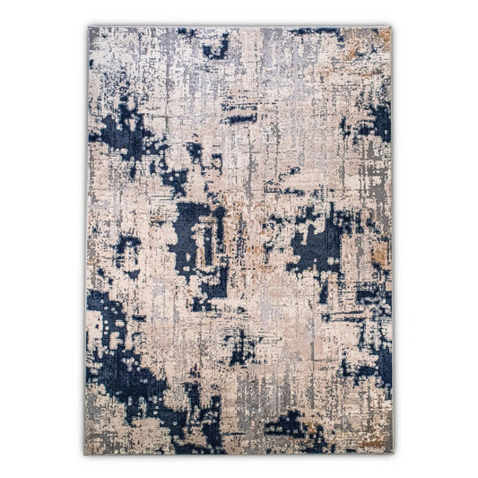 TAPETE LAVIN MARDIN T4007 | Tapete Decorativo para Recepción Hotel Hogar Departamento Sala | AZUL CREMA | Varias Medidas | Rectangular | Interior - T4007-60x90 - LAVIN - NOGAL BEAT - Tapetes