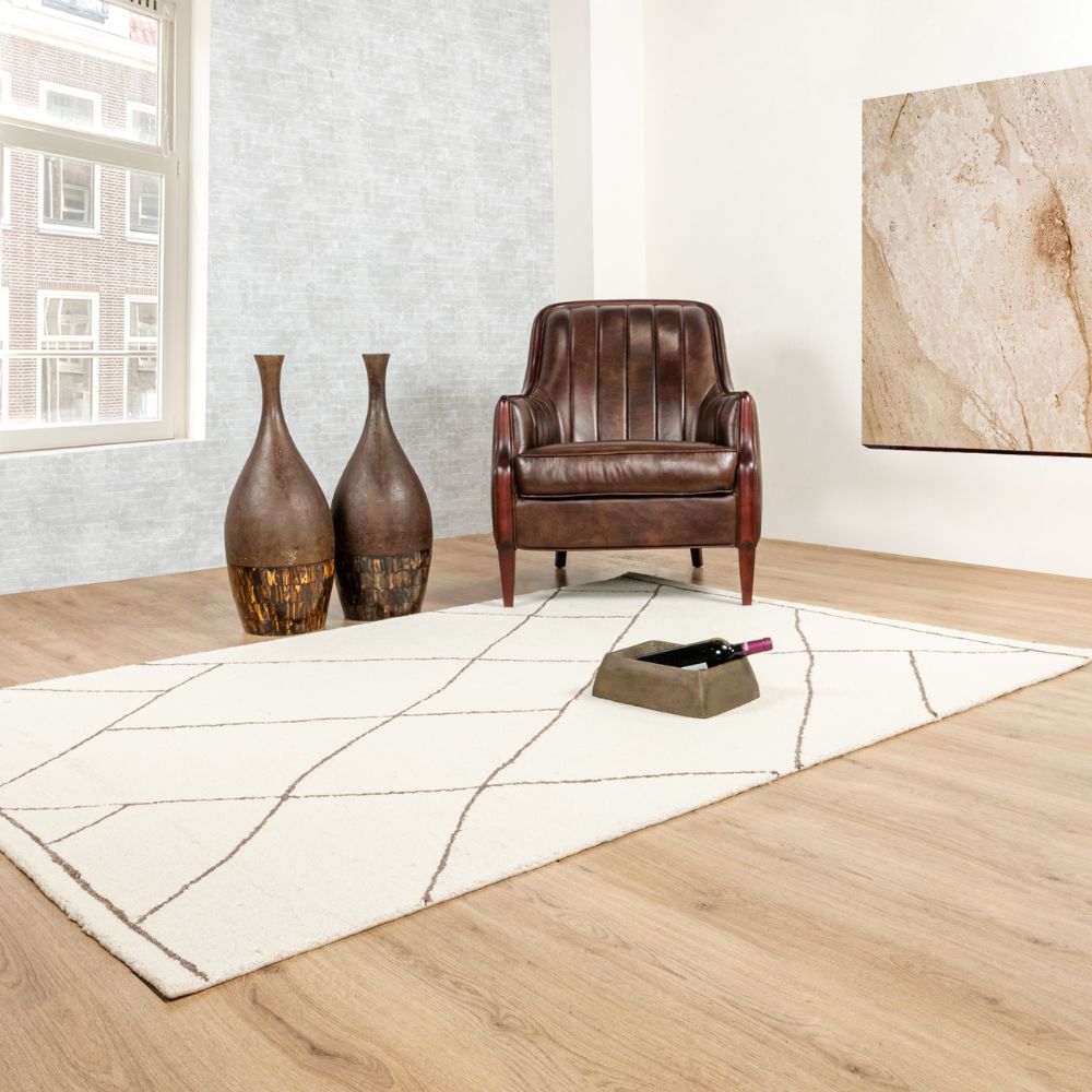 TAPETE LAVIN MYRA D2025 | Tapete Decorativo para Recepción Hotel Hogar Departamento Sala | BEIGE TABACO | Varias Medidas | Rectangular | Interior - D2025-60 x 90 - LAVIN - NOGAL BEAT - Tapetes