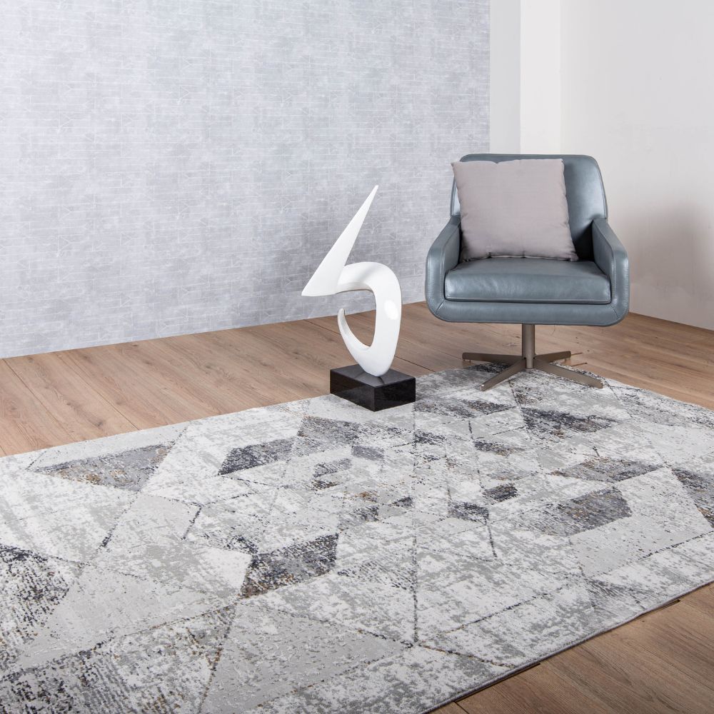 TAPETE LAVIN RENNES U2002 | Tapete Decorativo para Recepción Hotel Hogar Departamento Sala | GRIS | Varias Medidas | Rectangular | Interior - U2002-60 x 90 - LAVIN - NOGAL BEAT - Tapetes