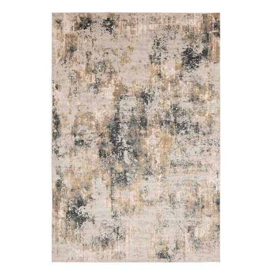 TAPETE LAVIN RENNES U2047 | Tapete Decorativo para Recepción Hotel Hogar Departamento Sala | GRIS CREMA ORO | Varias Medidas | Rectangular | Interior - U2047-60 x 90 - LAVIN - NOGAL BEAT - Tapetes