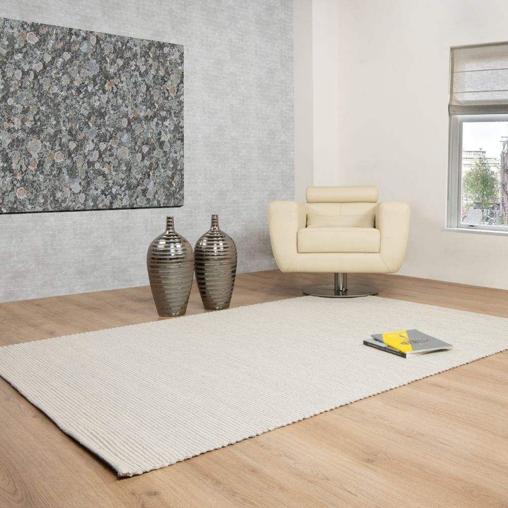 TAPETE LAVIN SAIRA D1004 | Tapete Decorativo para Recepción Hotel Hogar Departamento Sala | MARFIL PLATA | Varias Medidas | Rectangular | Interior - D1004-60 x 90 - LAVIN - NOGAL BEAT - Tapetes