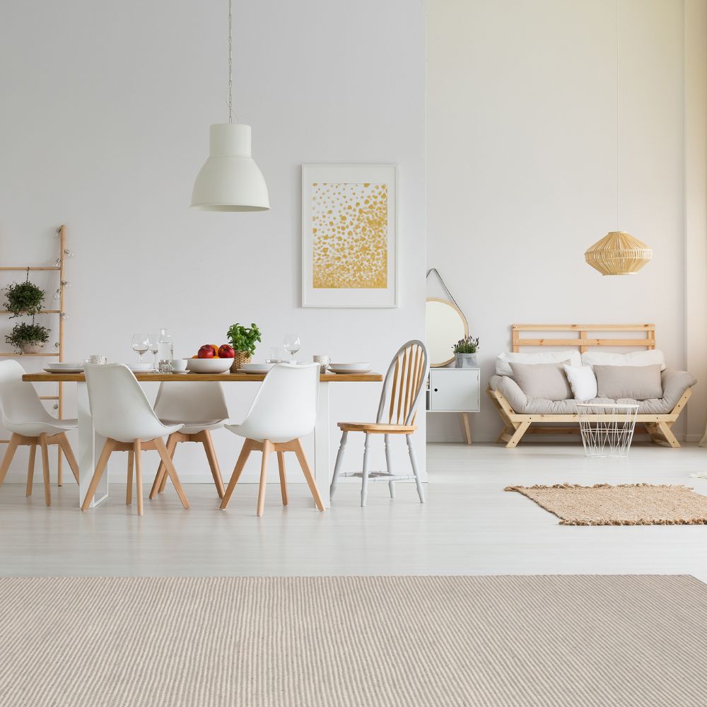 TAPETE LAVIN SAIRA D1004 | Tapete Decorativo para Recepción Hotel Hogar Departamento Sala | MARFIL PLATA | Varias Medidas | Rectangular | Interior - D1004-60 x 90 - LAVIN - NOGAL BEAT - Tapetes