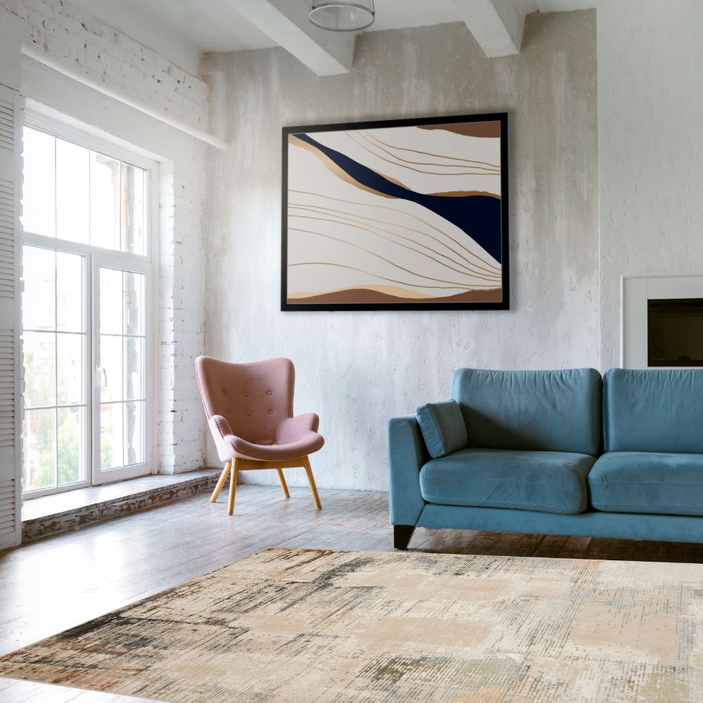 TAPETE LAVIN SALIM T4048 | Tapete Decorativo para Recepción Hotel Hogar Departamento Sala | GRIS ORO | Varias Medidas | Rectangular y Circular | Interior - T4048-60 x 90 - LAVIN - NOGAL BEAT - Tapetes