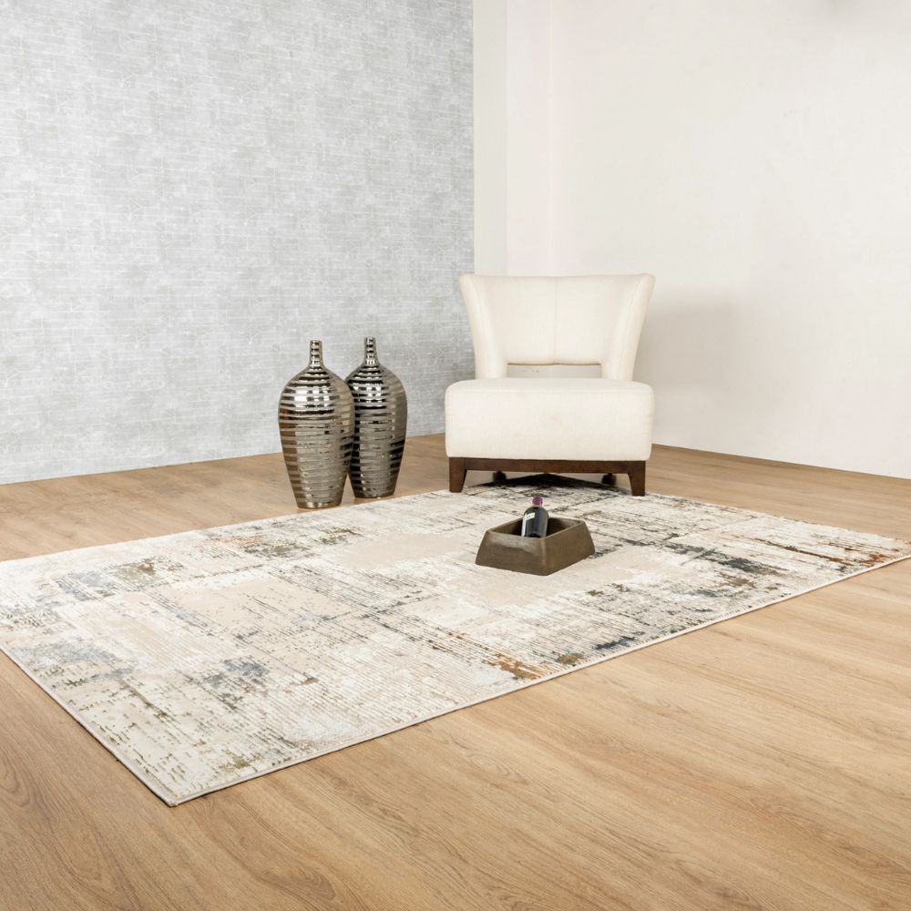 TAPETE LAVIN SALIM T4048 | Tapete Decorativo para Recepción Hotel Hogar Departamento Sala | GRIS ORO | Varias Medidas | Rectangular y Circular | Interior - T4048-60 x 90 - LAVIN - NOGAL BEAT - Tapetes