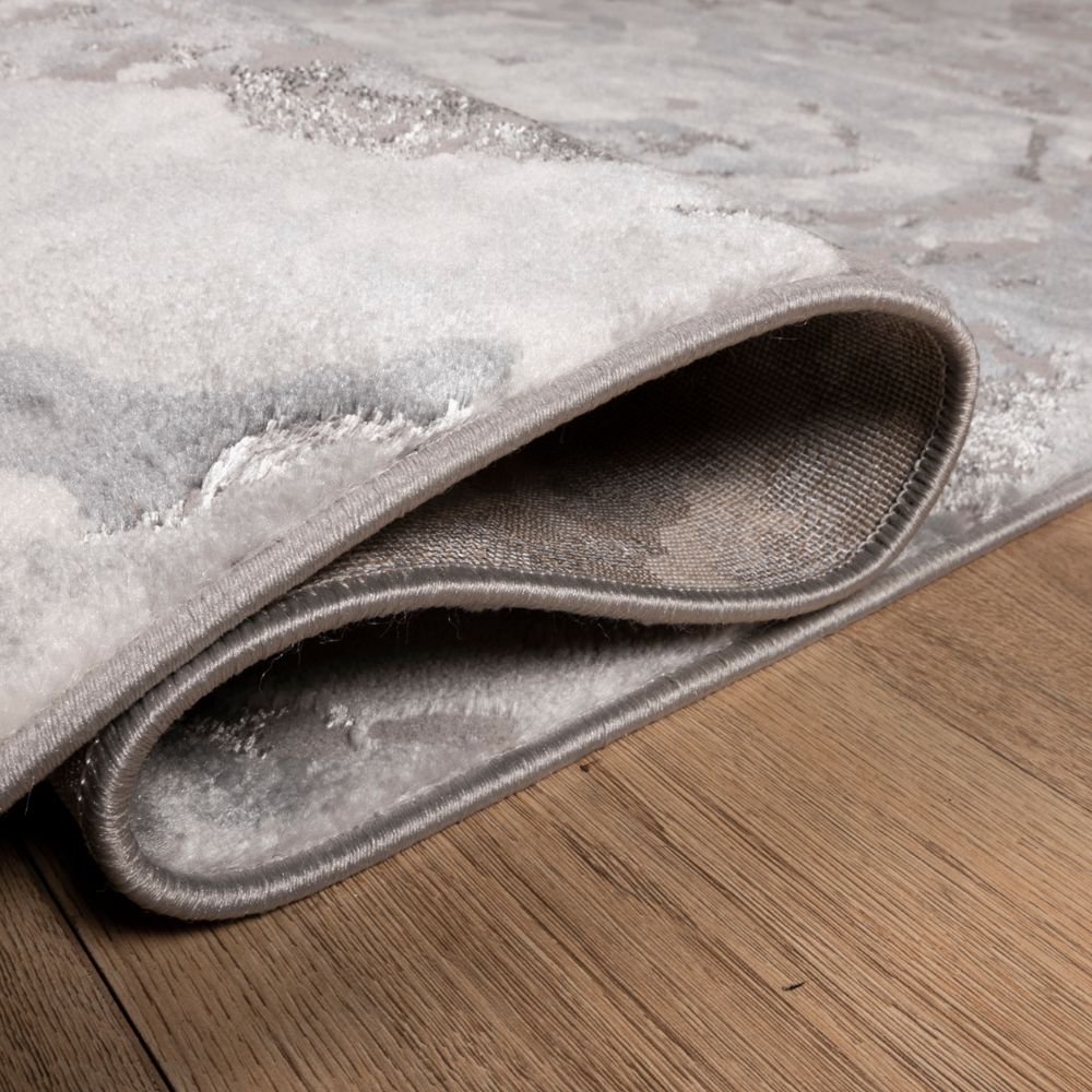 TAPETE LAVIN SAMIRA U5001 | Tapete Decorativo para Recepción Hotel Hogar Departamento Sala | GRIS PLATA | Varias Medidas | Rectangular | Interior - U5001-60 x 90 - LAVIN - NOGAL BEAT - Tapetes