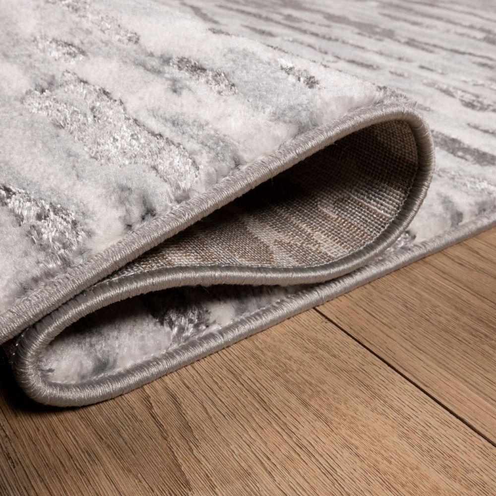 TAPETE LAVIN SAMIRA U5002 | Tapete Decorativo para Recepción Hotel Hogar Departamento Sala | GRIS PLATA | Varias Medidas | Rectangular | Interior - U5002-60 x 90 - LAVIN - NOGAL BEAT - Tapetes