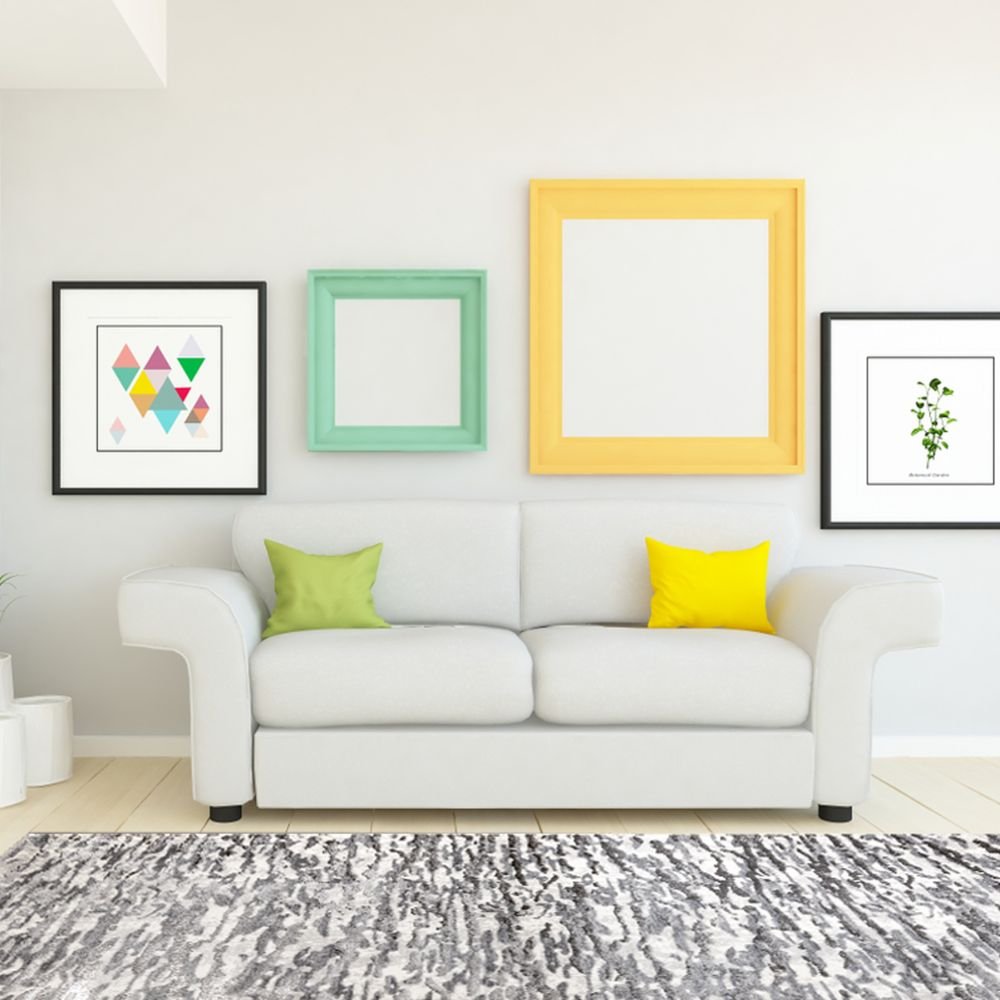 TAPETE LAVIN SAMIRA U5002 | Tapete Decorativo para Recepción Hotel Hogar Departamento Sala | GRIS PLATA | Varias Medidas | Rectangular | Interior - U5002-60 x 90 - LAVIN - NOGAL BEAT - Tapetes