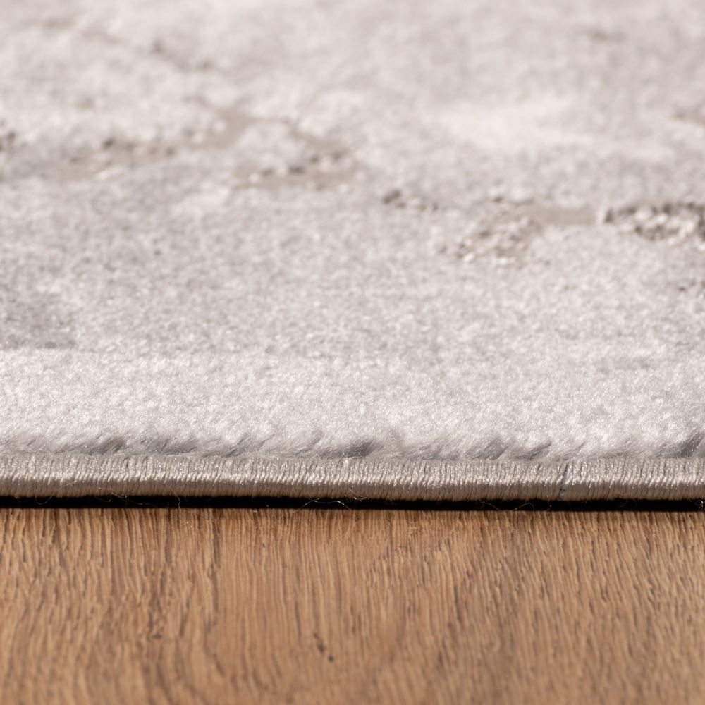 TAPETE LAVIN SAMIRA U5005 | Tapete Decorativo para Recepción Hotel Hogar Departamento Sala | GRIS PLATA | Varias Medidas | Rectangular | Interior - U5005-60 x 90 - LAVIN - NOGAL BEAT - Tapetes