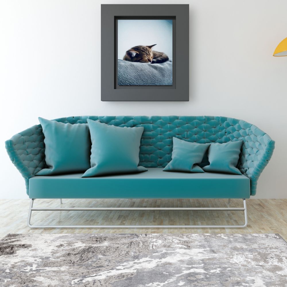 TAPETE LAVIN SAMIRA U5005 | Tapete Decorativo para Recepción Hotel Hogar Departamento Sala | GRIS PLATA | Varias Medidas | Rectangular | Interior - U5005-60 x 90 - LAVIN - NOGAL BEAT - Tapetes