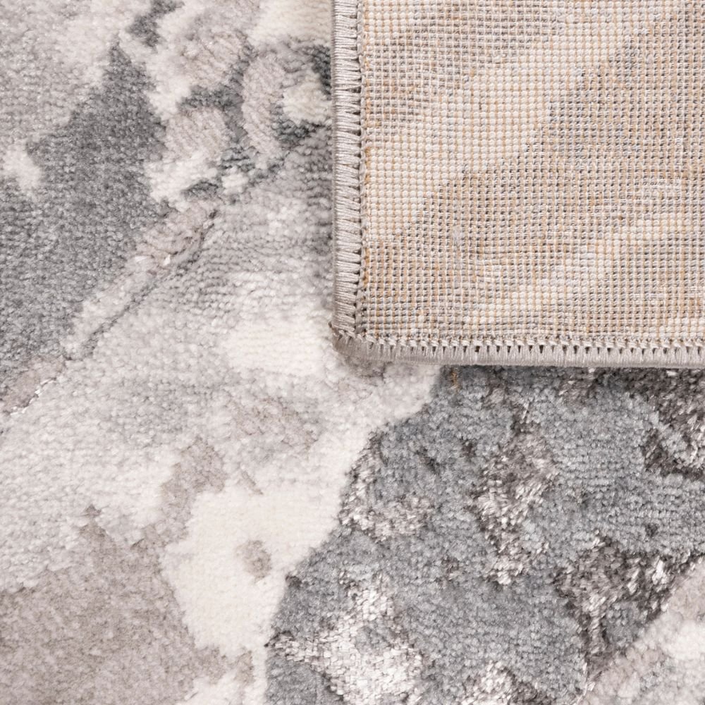 TAPETE LAVIN SAMIRA U5006 | Tapete Decorativo para Recepción Hotel Hogar Departamento Sala | GRIS PLATA | Varias Medidas | Rectangular | Interior - U5006-60 x 90 - LAVIN - NOGAL BEAT - Tapetes