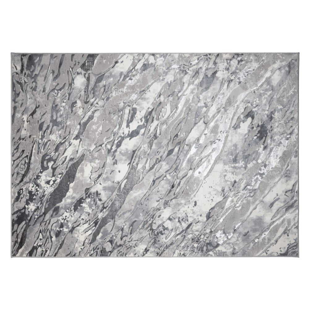 TAPETE LAVIN SAMIRA U5006 | Tapete Decorativo para Recepción Hotel Hogar Departamento Sala | GRIS PLATA | Varias Medidas | Rectangular | Interior - U5006-60 x 90 - LAVIN - NOGAL BEAT - Tapetes