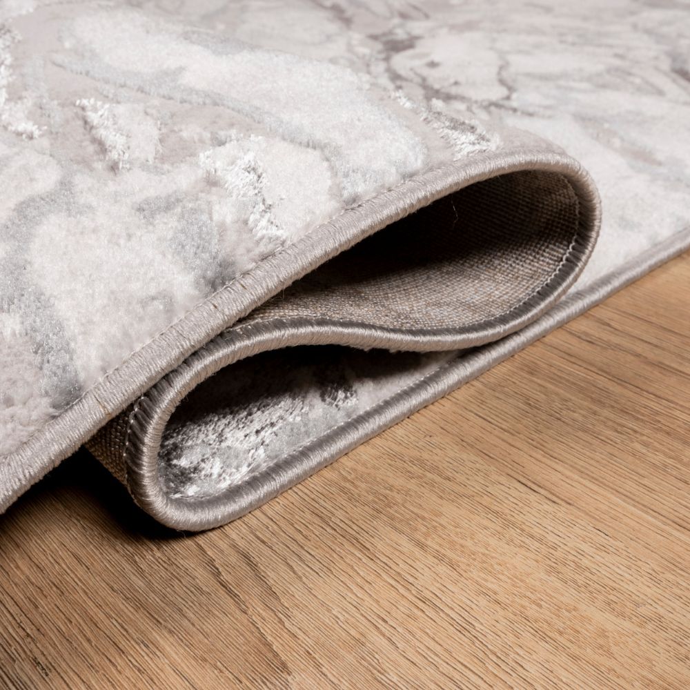 TAPETE LAVIN SAMIRA U5006 | Tapete Decorativo para Recepción Hotel Hogar Departamento Sala | GRIS PLATA | Varias Medidas | Rectangular | Interior - U5006-60 x 90 - LAVIN - NOGAL BEAT - Tapetes