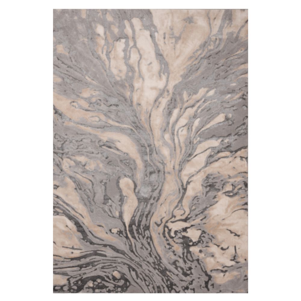 TAPETE LAVIN SAMIRA U5008 | Tapete Decorativo para Recepción Hotel Hogar Departamento Sala | GRIS PLATA | Varias Medidas | Rectangular | Interior - U5008-60 x 90 - LAVIN - NOGAL BEAT - Tapetes