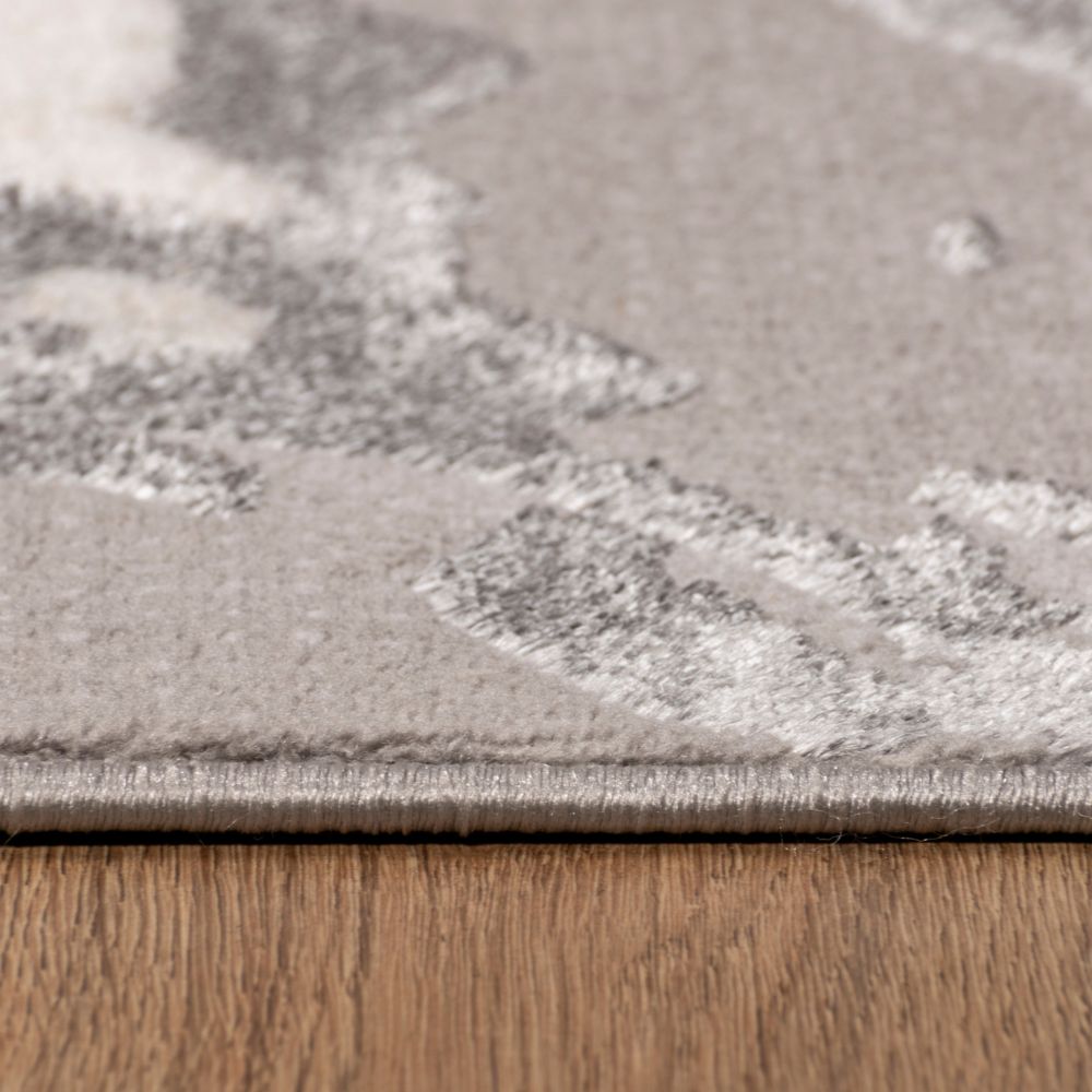 TAPETE LAVIN SAMIRA U5008 | Tapete Decorativo para Recepción Hotel Hogar Departamento Sala | GRIS PLATA | Varias Medidas | Rectangular | Interior - U5008-60 x 90 - LAVIN - NOGAL BEAT - Tapetes