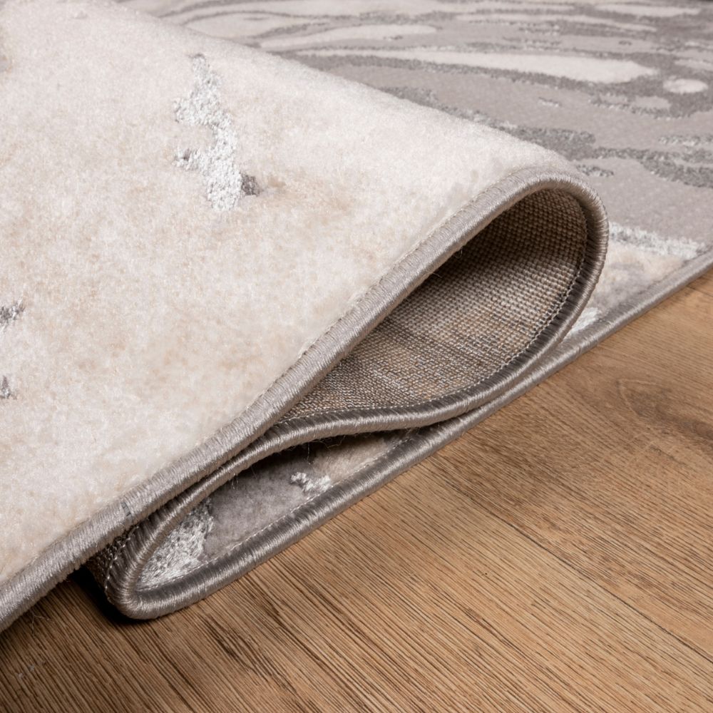 TAPETE LAVIN SAMIRA U5008 | Tapete Decorativo para Recepción Hotel Hogar Departamento Sala | GRIS PLATA | Varias Medidas | Rectangular | Interior - U5008-60 x 90 - LAVIN - NOGAL BEAT - Tapetes