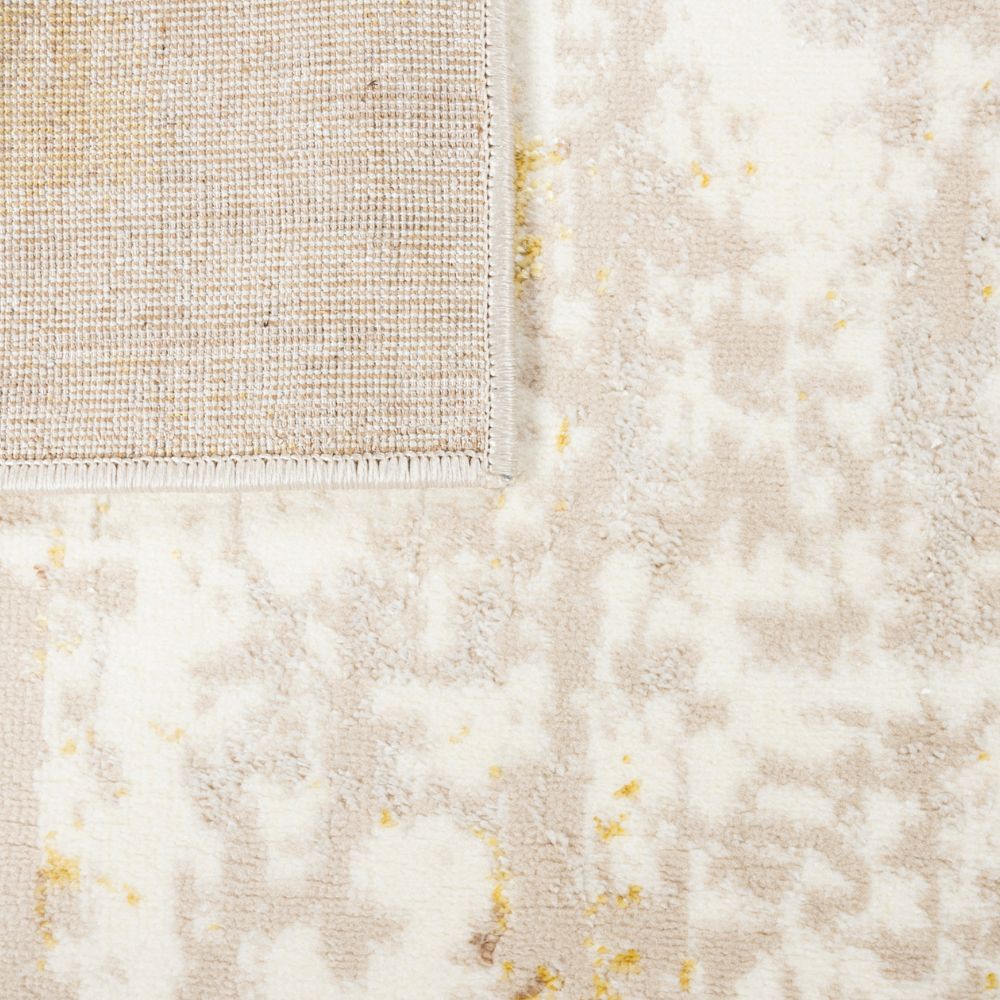 TAPETE LAVIN SIBEL U7007 | Tapete Decorativo para Recepción Hotel Hogar Departamento Sala | ORO CREMA | Varias Medidas | Rectangular y Circular | Interior - U7007-60 X 90 - LAVIN - NOGAL BEAT - Tapetes