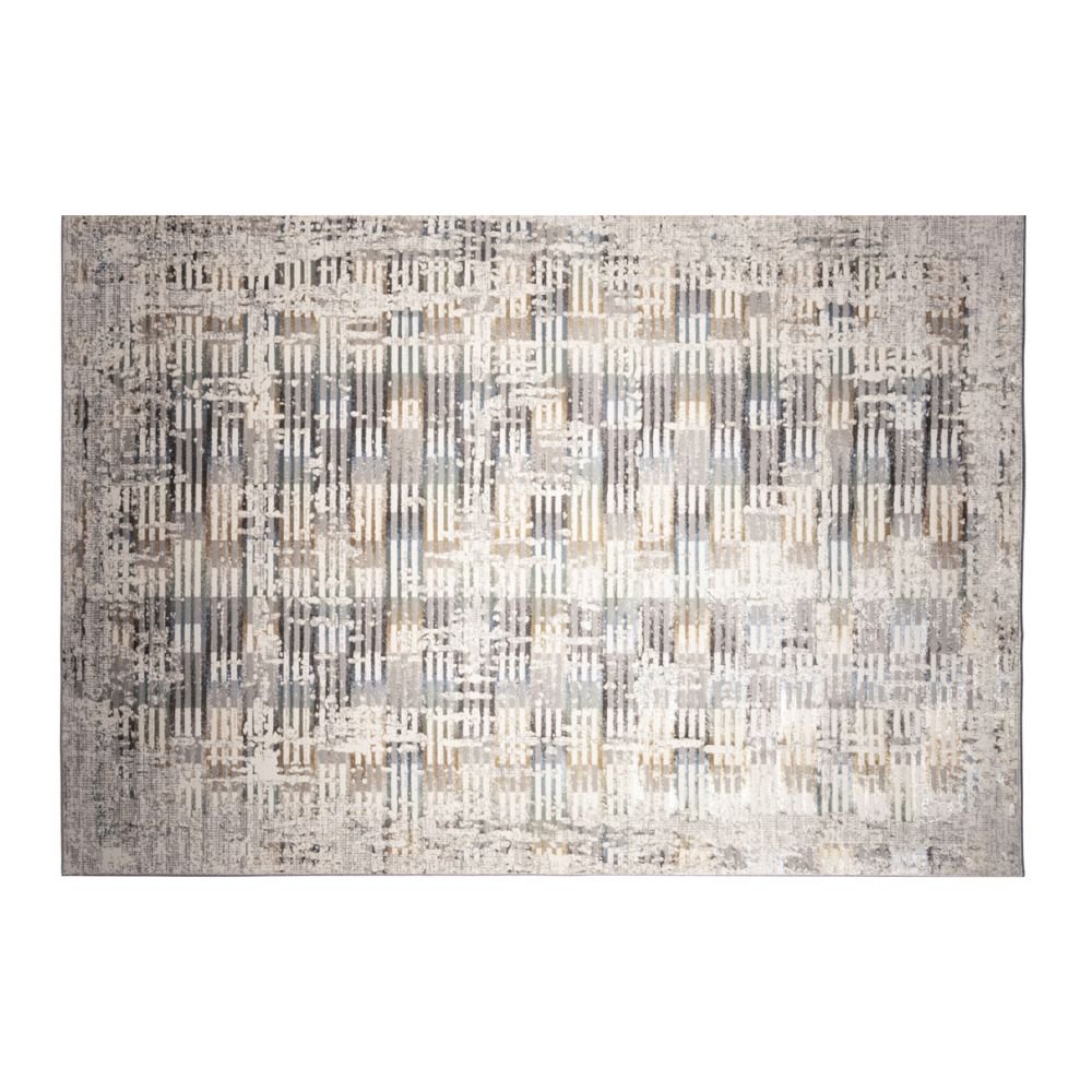 TAPETE LAVIN ZARIA T2237 | Tapete Decorativo para Recepción Hotel Hogar Departamento Sala | GRIS CREMA | Varias Medidas | Rectangular y Circular | Interior - T2237-60 x 90 - LAVIN - NOGAL BEAT - Tapetes