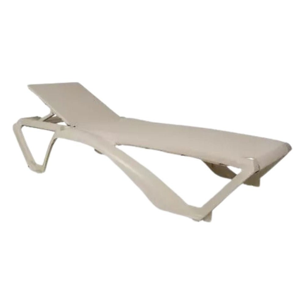 Tumbona para Áreas de Exterior y Terrazas con Alberca Reclinable - RESOL MARINA CLUB - Varios Colores - Protección UV Ruedas Traseras y Tacos Antideslizantes - 3977 - Resol - NOGAL BEAT - Camastro