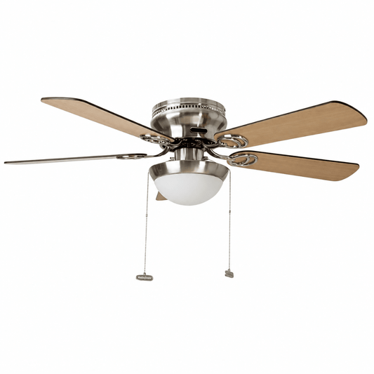 Ventilador Decorativo de Techo para Oficina - MASTERFAN METRO 42 - Varios Colores - 5 Aspas Áreas Medianas - METRO 42 - Masterfan - NOGAL BEAT - Ventilador Decorativo